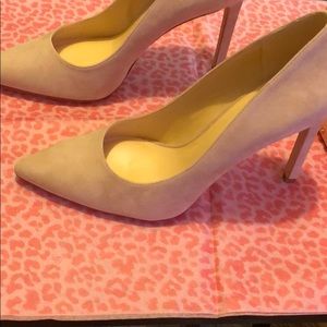 Never worn suede heels.